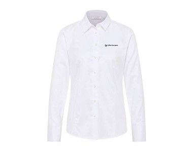 Damen Bluse Cover Shirt Twill taillierte Schnittführung